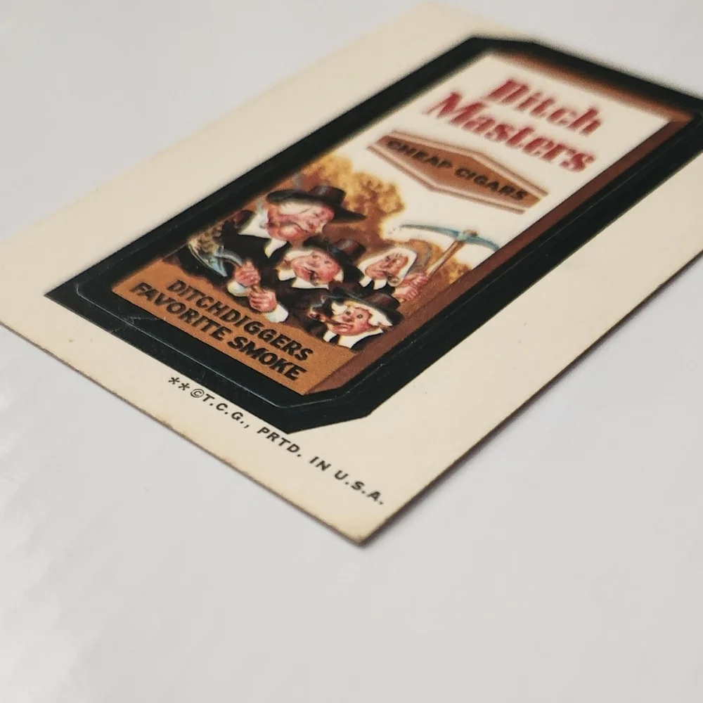 🚬Vintage 1973 Wacky Packages Sticker - Ditch Masters (Series 3 Topps) trading🚬